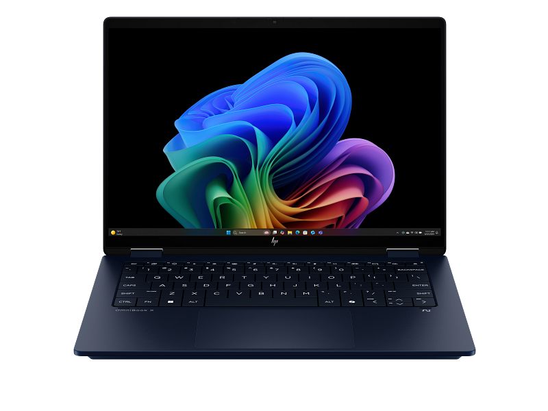 Laptop HP OmniBook X Flip 14-fm0015nn C84DXEA, Intel Core Ultra 7 258V, 14" 2.8K OLED Touch 120Hz, 32GB LPDDR5X RAM, 1TB SSD, Windows 11 Home