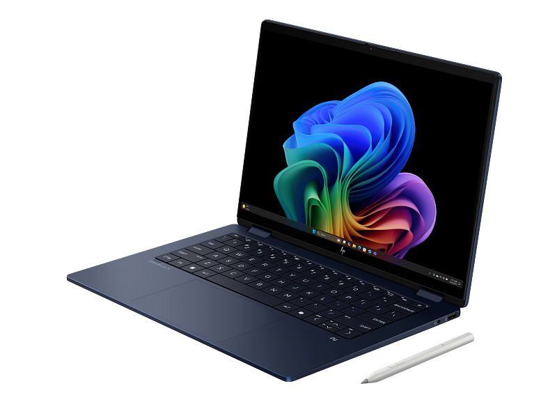 Laptop HP OmniBook X Flip 14-fm0015nn C84DXEA, Intel Core Ultra 7 258V, 14" 2.8K OLED Touch 120Hz, 32GB LPDDR5X RAM, 1TB SSD, Windows 11 Home