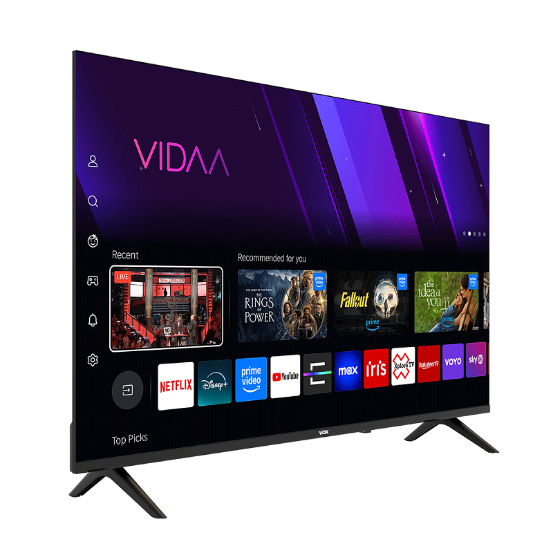 VOX LED televizor 50QVU684, 4K Ultra HD, Smart TV, VIDAA OS, bez ruba okvir, Crni