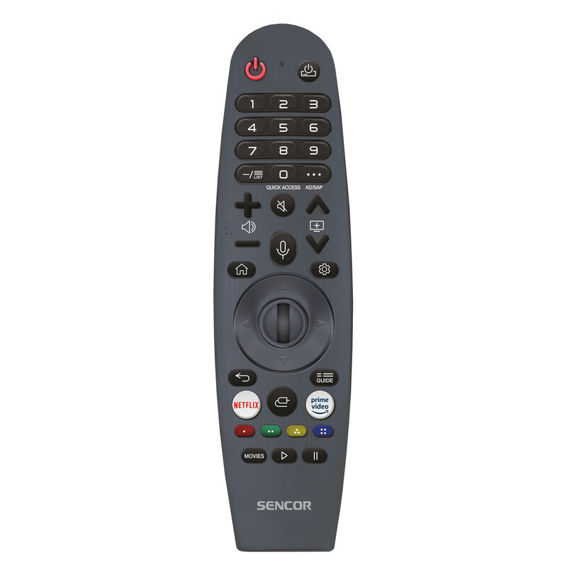 Sencor LED televizor SLE 55US804B, 4K Ultra HD, Smart TV, WebOS, Magični daljinski, AI ThinQ, Crni