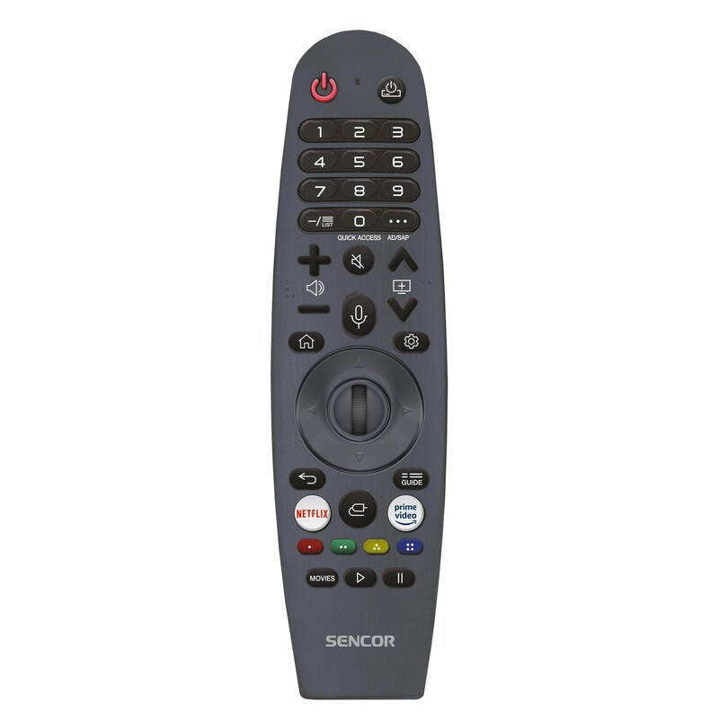 Sencor LED televizor SLE 65US804B, 4K Ultra HD, Smart TV, WebOS, Magični daljinski, AI ThinQ, Crni