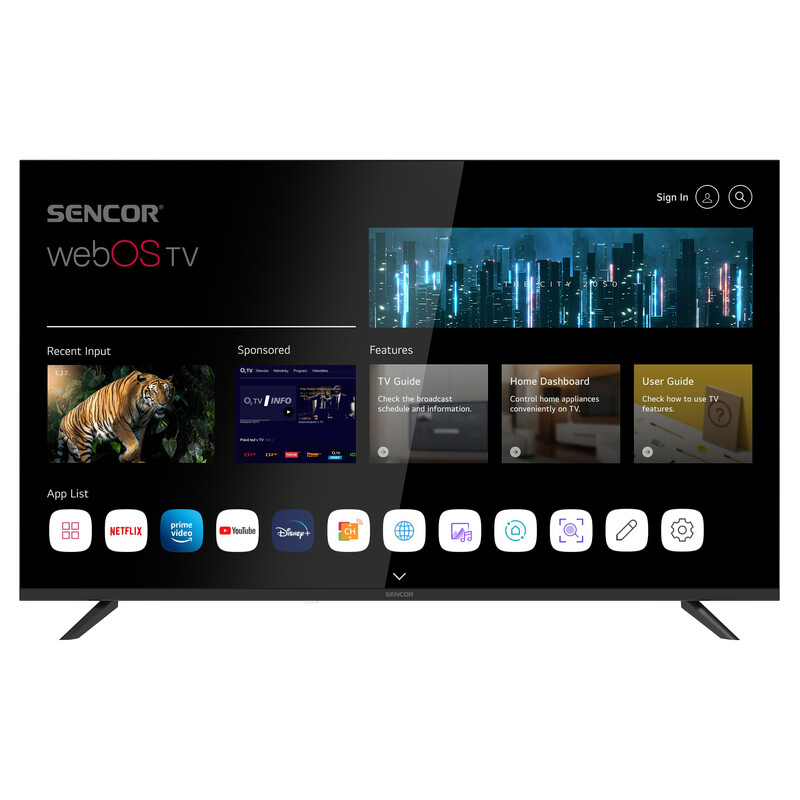 Sencor LED televizor SLE 43FS804B, Full HD, Smart TV, WebOS, Crni