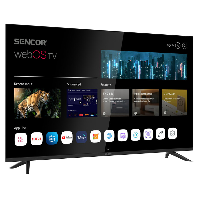 Sencor LED televizor SLE 43FS804B, Full HD, Smart TV, WebOS, Crni