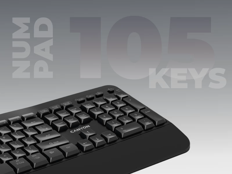 CANYON tastatura HKB-W6 Wireless Black