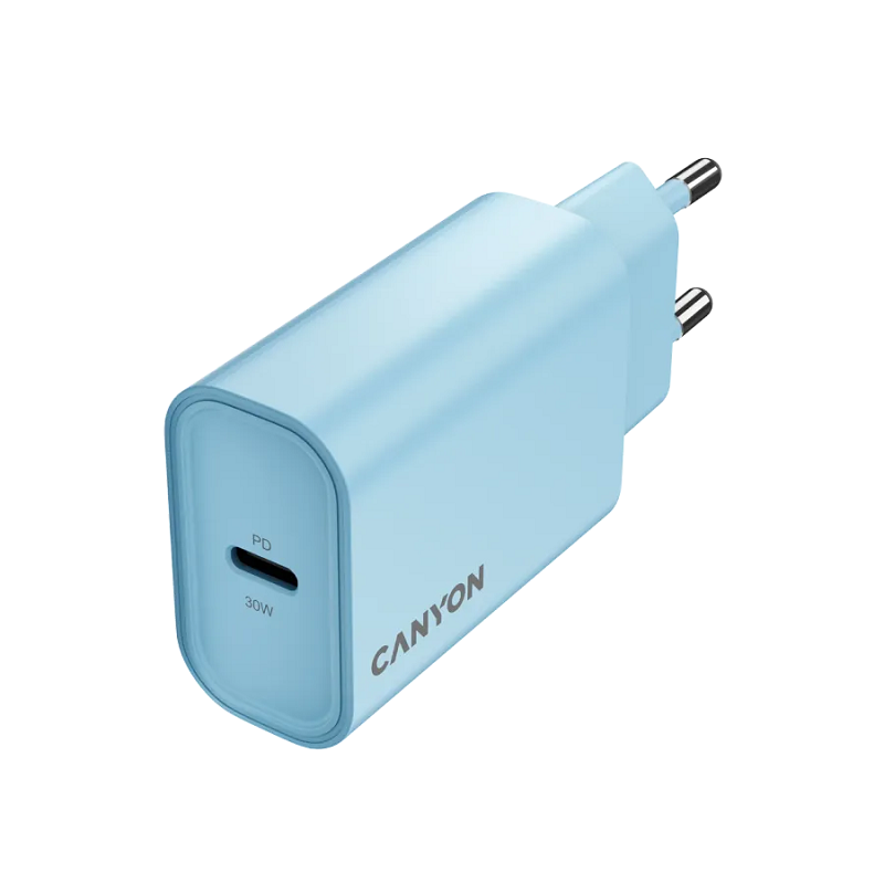CANYON punjač OnCharge 30CL Max Power 30W 1xPD EU Light Blue