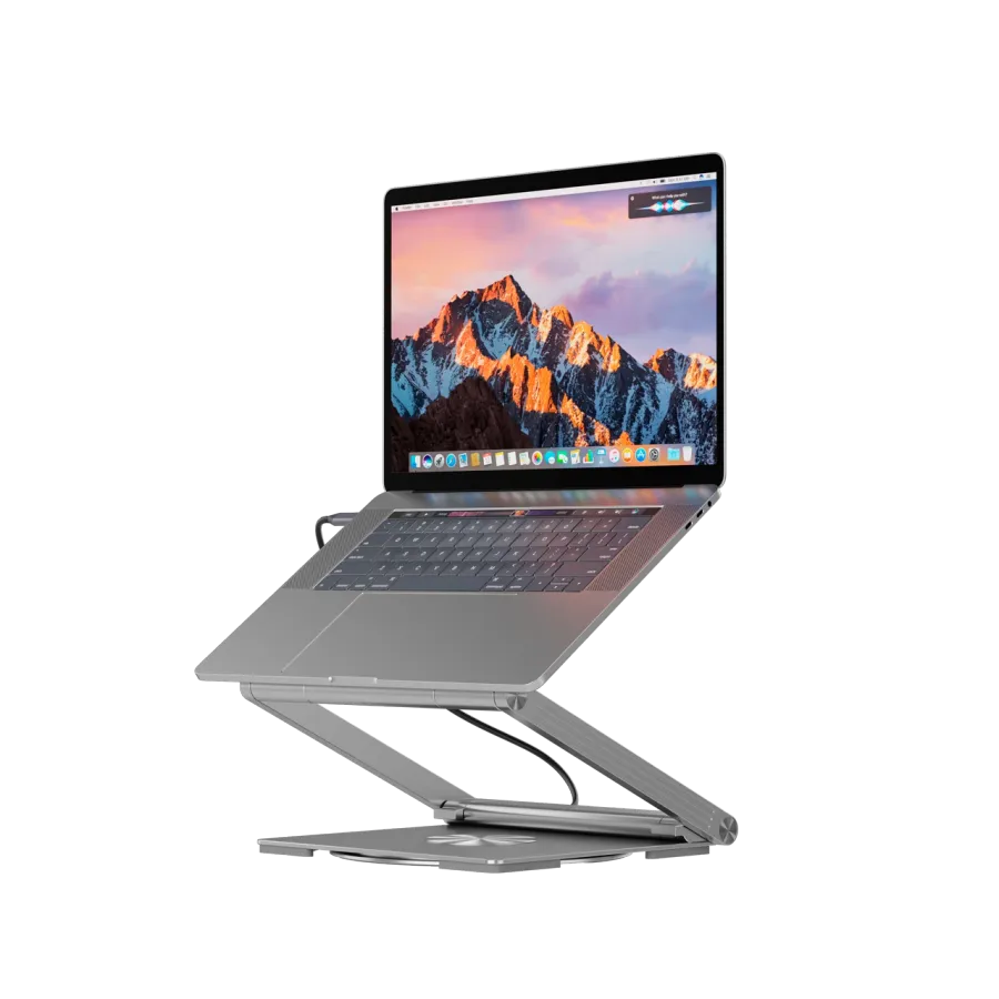 Canyon stalak za laptop sa hub CNS-SDS2, TYPE C F to HDMI2.0+2USB3.0+USBC3.0+RJ45+PD, TYEP C TO C kabel 1m white