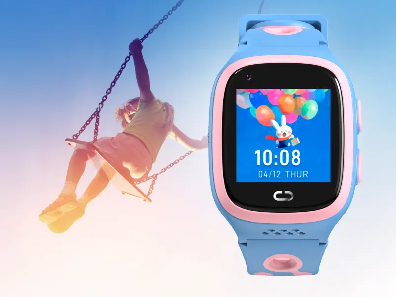 Canyon pametni sat, dječiji ZEFIR KW-49 E-SIM 4G GPS WiFi Video Music Games English learning, Pink&Blue