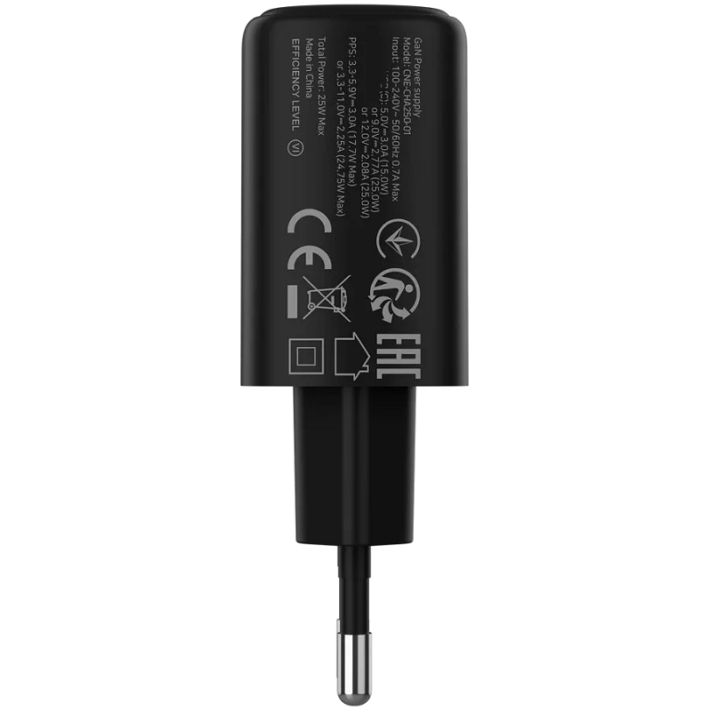 CANYON punjač OnCharge 250 25W 1xPD EU Black