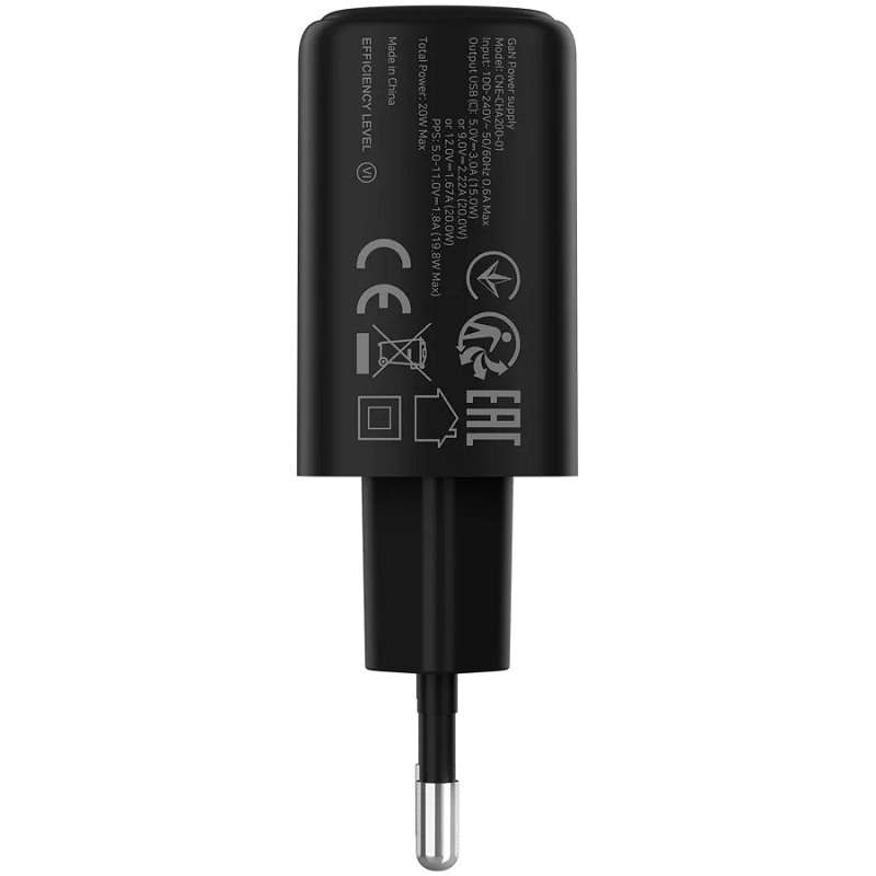 CANYON punjač OnCharge 200 20W 1xPD EU Black
