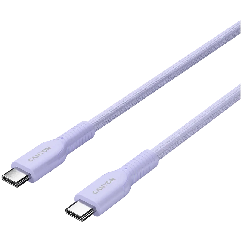 CANYON kabel 60CL C-C 60W COLOR Braided 1m Purple