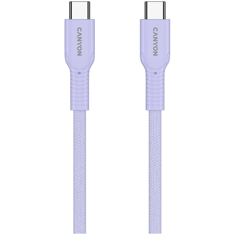 CANYON kabel 60CL C-C 60W COLOR Braided 1m Purple