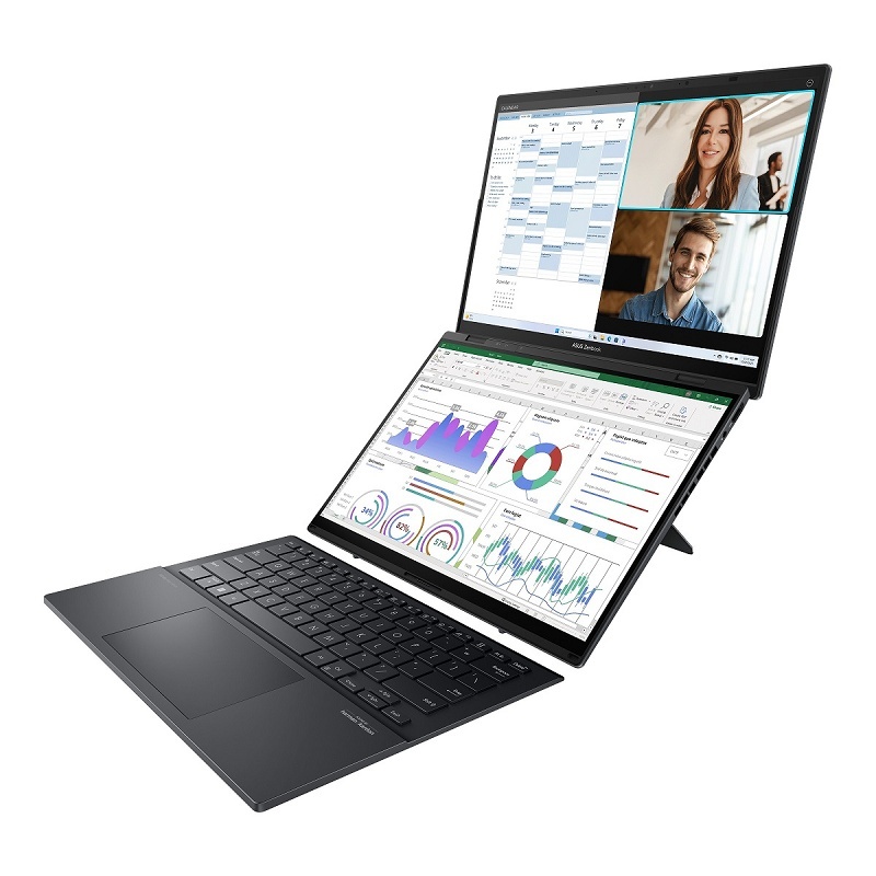 ASUS laptop Zenbook Duo 14 UX8406CA-PZ042X 90NB14X1-M002Y0, Intel Core Ultra 9 285H, 14" 3K OLED 120Hz Touch Glossy, 32GB LPDDR5X RAM, 2TB SSD, Intel Arc Graphics, Windows 11 Home