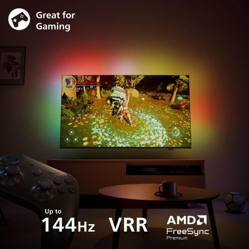 PHILIPS QLED televizor 75PUS9010/12 (The One), 4K Ultra HD, TITAN OS, Smart TV, VRR 144 Hz, Ambilight, P5 Picture Engine, Dolby Vision i Dolby Atmos, Crni