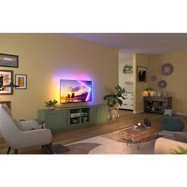 PHILIPS QLED televizor 50PUS8510/12, 4K Ultra HD, Ambilight, Smart TV, TITAN OS,Pixel Precise Ultra HD, Dolby Atmos, Crni
