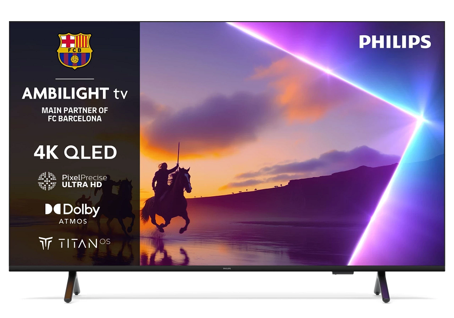 PHILIPS QLED televizor 50PUS8510/12, 4K Ultra HD, Ambilight, Smart TV, TITAN OS,Pixel Precise Ultra HD, Dolby Atmos, Crni