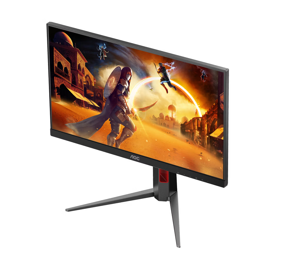 AOC monitor 24G4HA Gaming, 23.8" FHD Fast IPS, 200Hz, 0.5ms MPRT, 300 nits, Adaptive Sync, G-Sync Compatible, HDR10, 2x HDMI, DP, zvučnici, Full Ergo, VESA