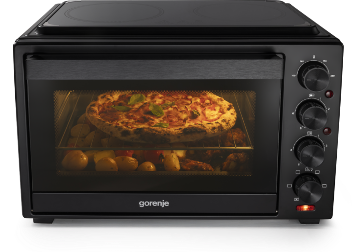 GORENJE mini pećnica OM38GBC, 38 L, 4 nivoa pečenja