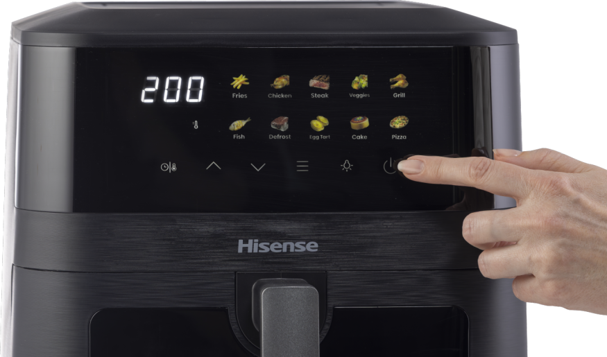 HISENSE friteza na vrući zrak HAF2100DCD, 2100 W, 7.7 L, LED displej