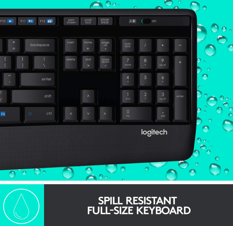 Logitech tastatura+miš MK345 desktop US
