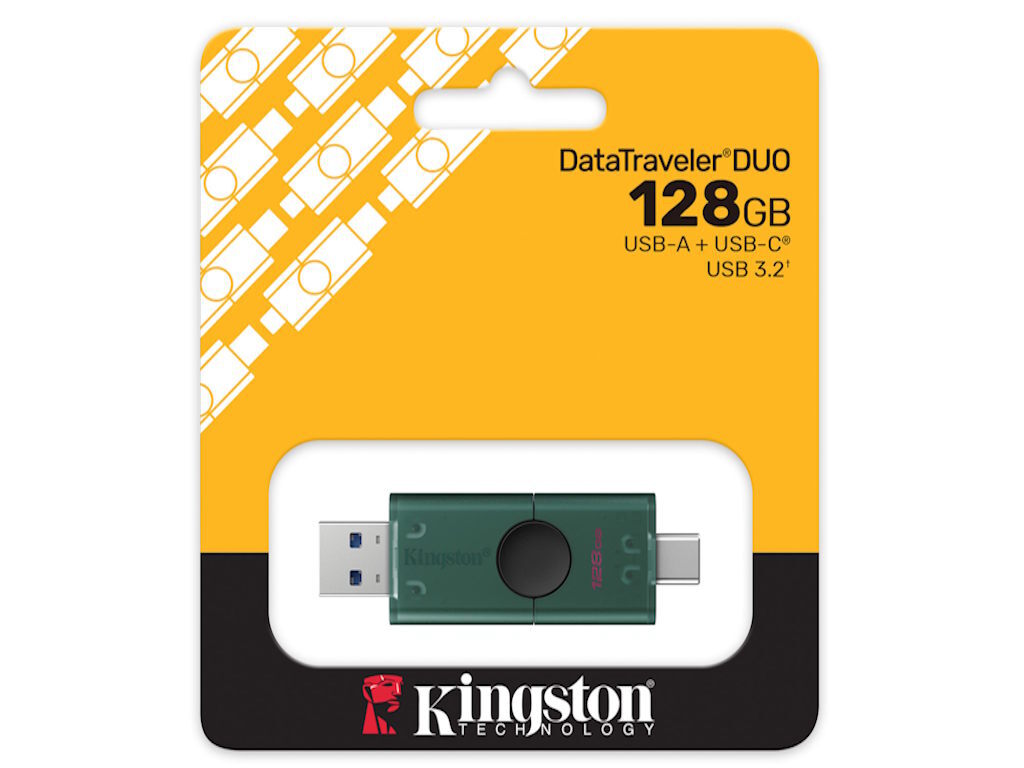 Kingston USB stick 128G DataTraveler Duo 3.2 Gen 1 Dual USB-A/C