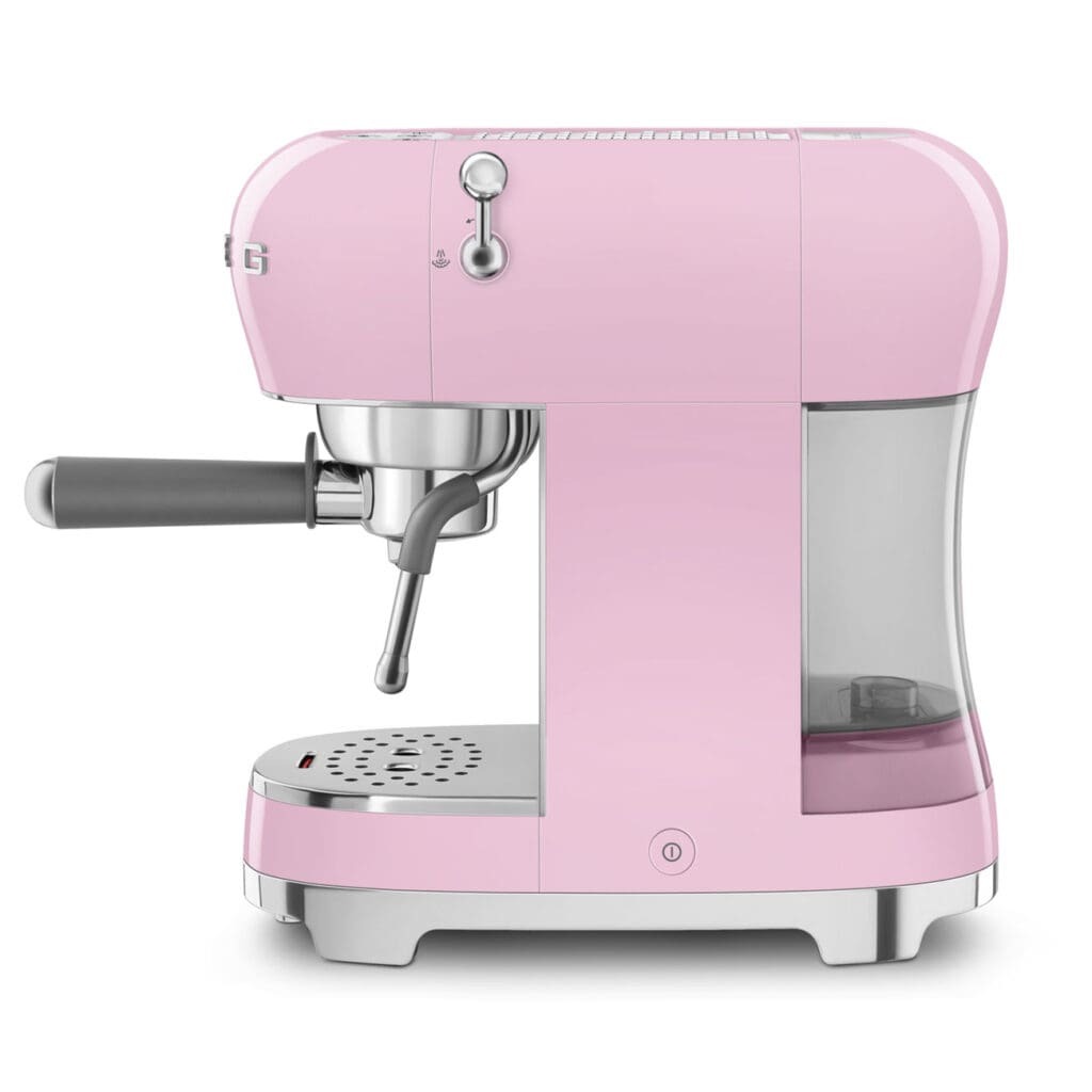 Smeg aparat za espresso kafu ECF02PKEU, ručni, rozi