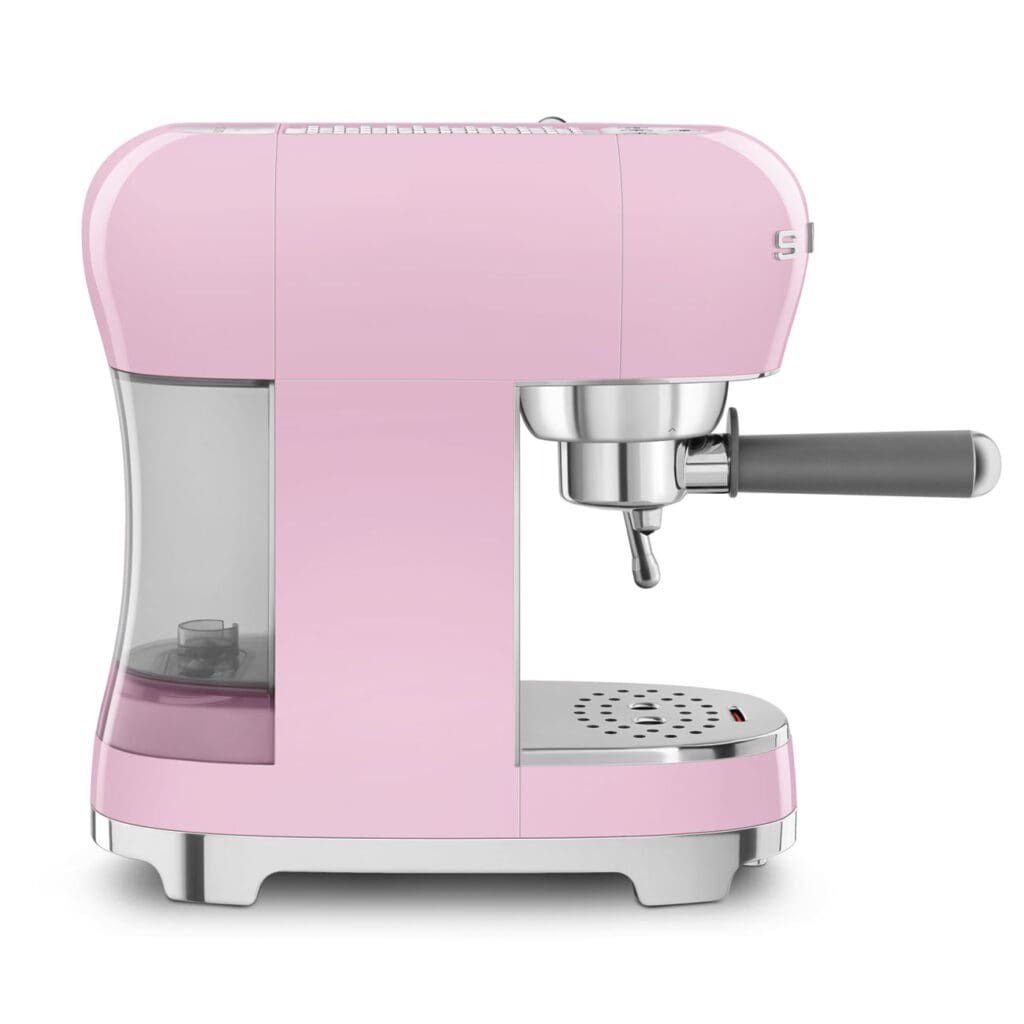 Smeg aparat za espresso kafu ECF02PKEU, ručni, rozi