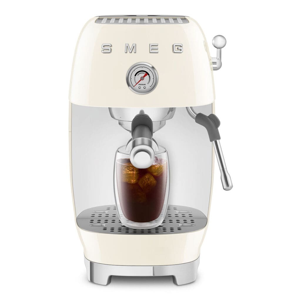 Smeg aparat za espresso kafu ECF03CREU, ručni, krem