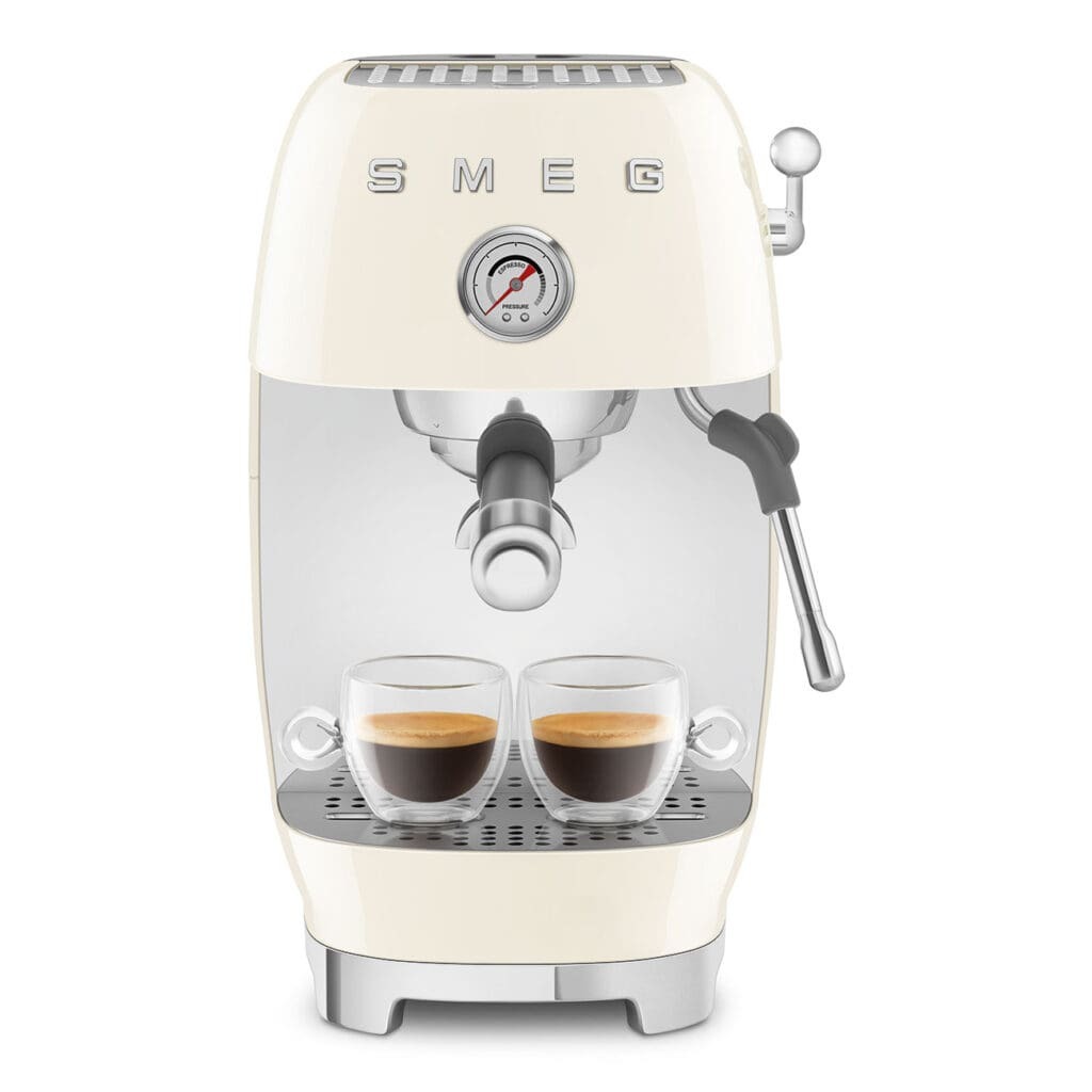 Smeg aparat za espresso kafu ECF03CREU, ručni, krem