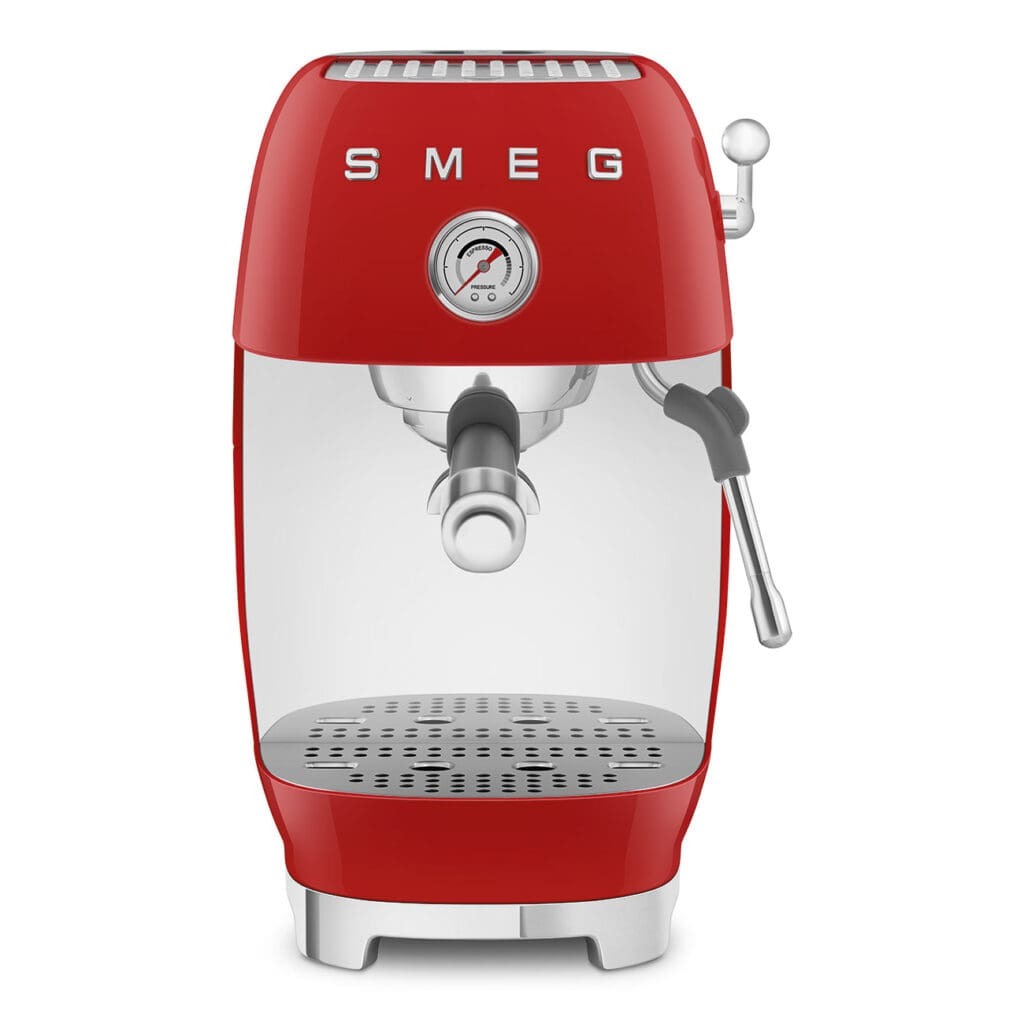 Smeg aparat za espresso kafu ECF03RDEU, ručni, crvena