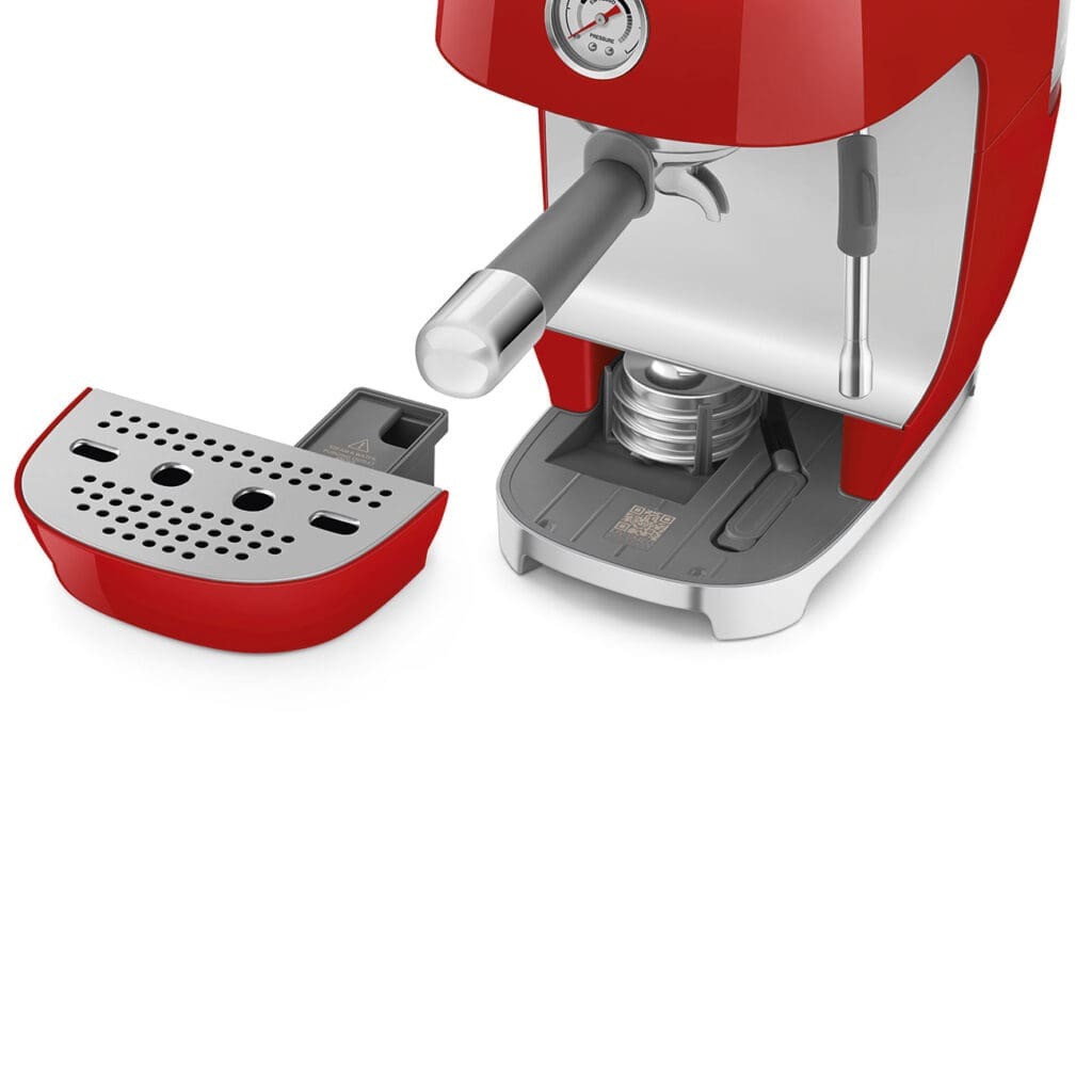 Smeg aparat za espresso kafu ECF03RDEU, ručni, crvena