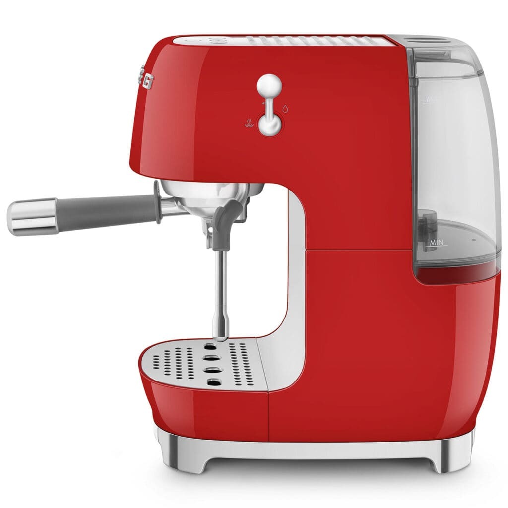 Smeg aparat za espresso kafu ECF03RDEU, ručni, crvena