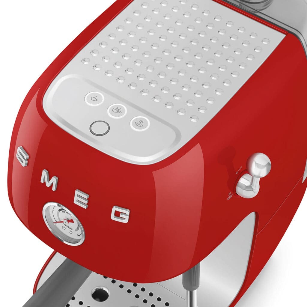 Smeg aparat za espresso kafu ECF03RDEU, ručni, crvena