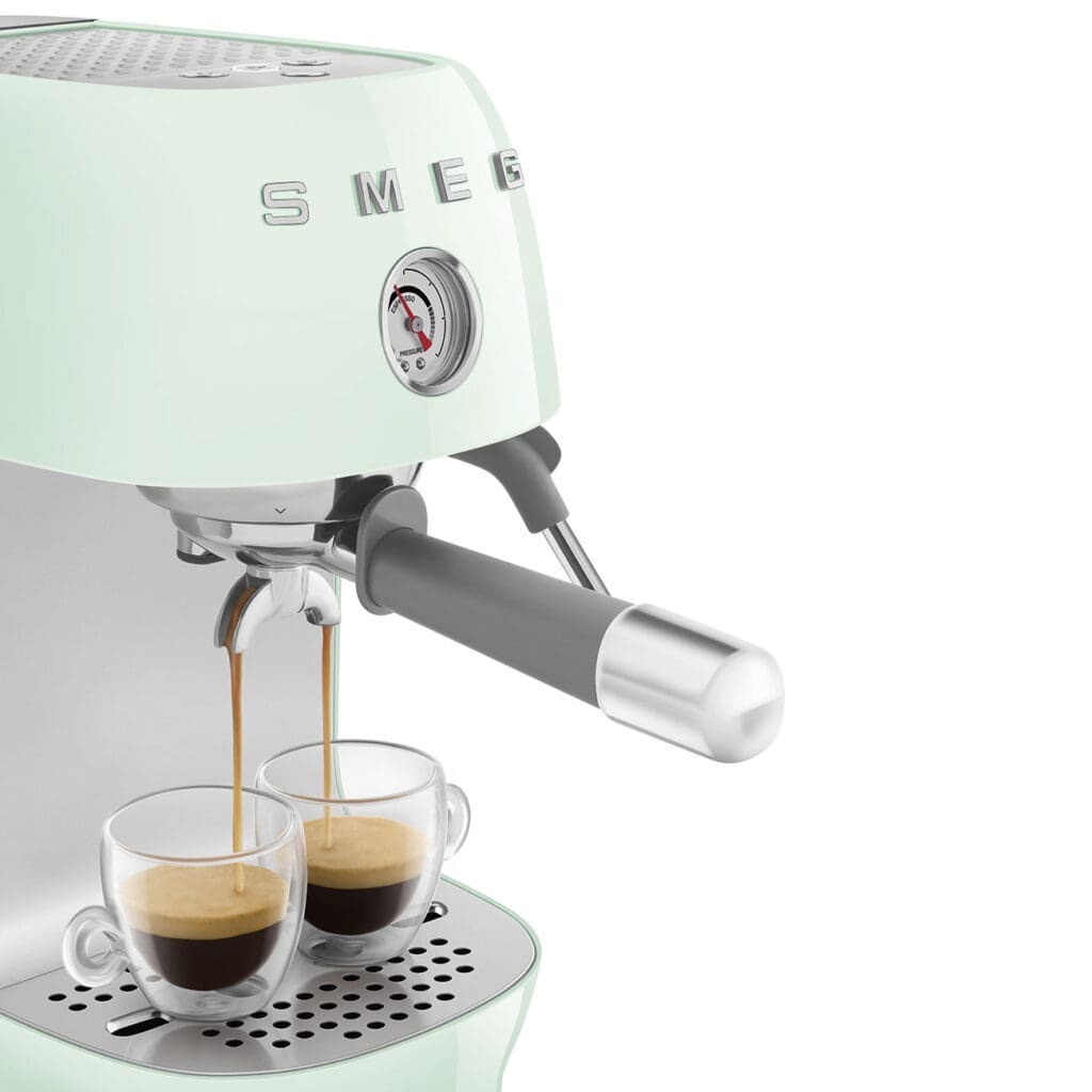 Smeg aparat za espresso kafu ECF03PGEU, ručni, pastelno zeleni