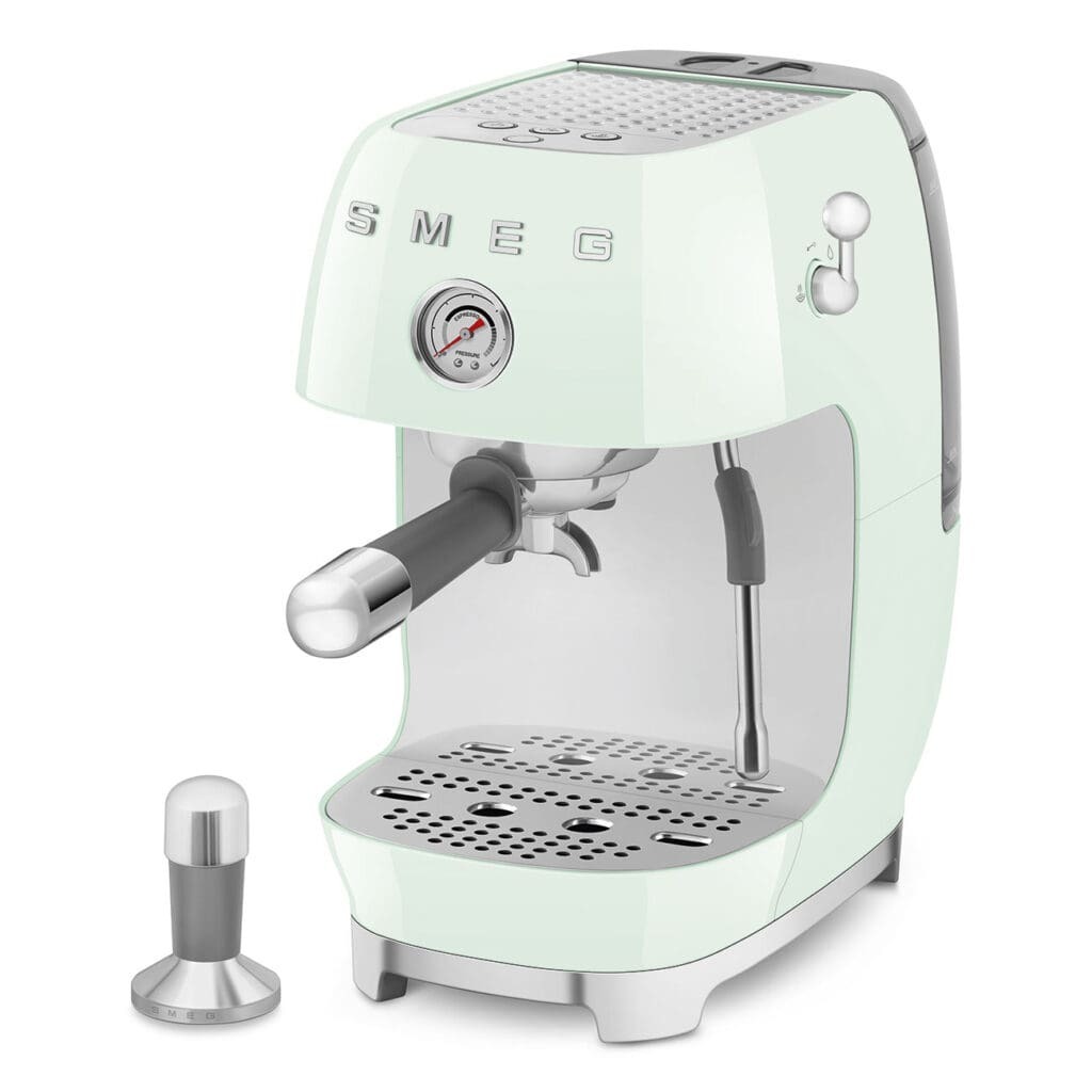 Smeg aparat za espresso kafu ECF03PGEU, ručni, pastelno zeleni