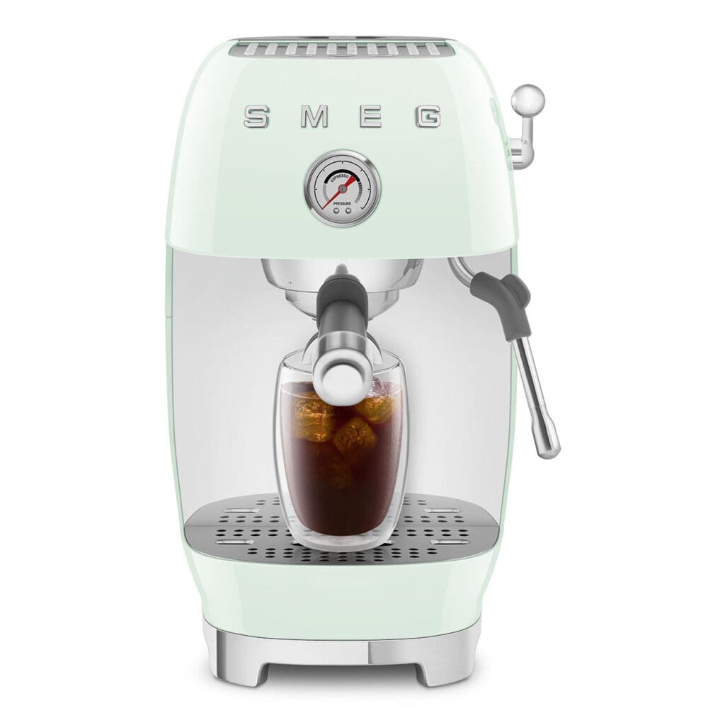 Smeg aparat za espresso kafu ECF03PGEU, ručni, pastelno zeleni