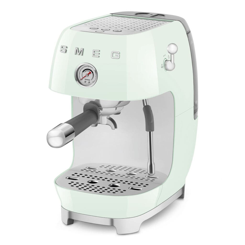 Smeg aparat za espresso kafu ECF03PGEU, ručni, pastelno zeleni