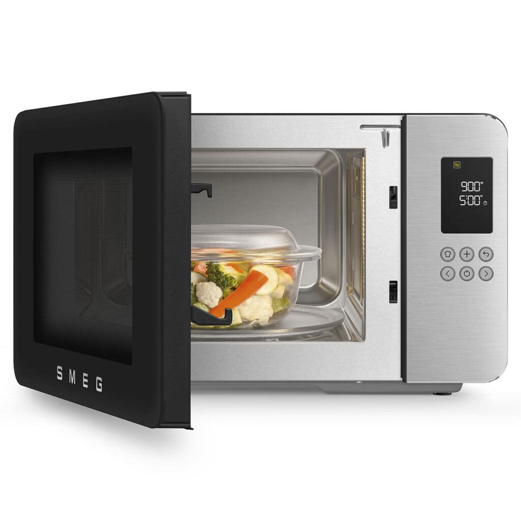 Smeg mikrovalna pećnica MOC01BLMEU, crna