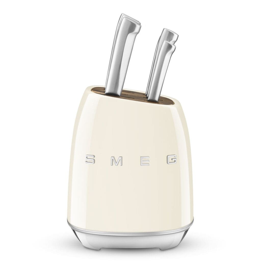 Smeg set noževa u bloku KBSF02CR, bež