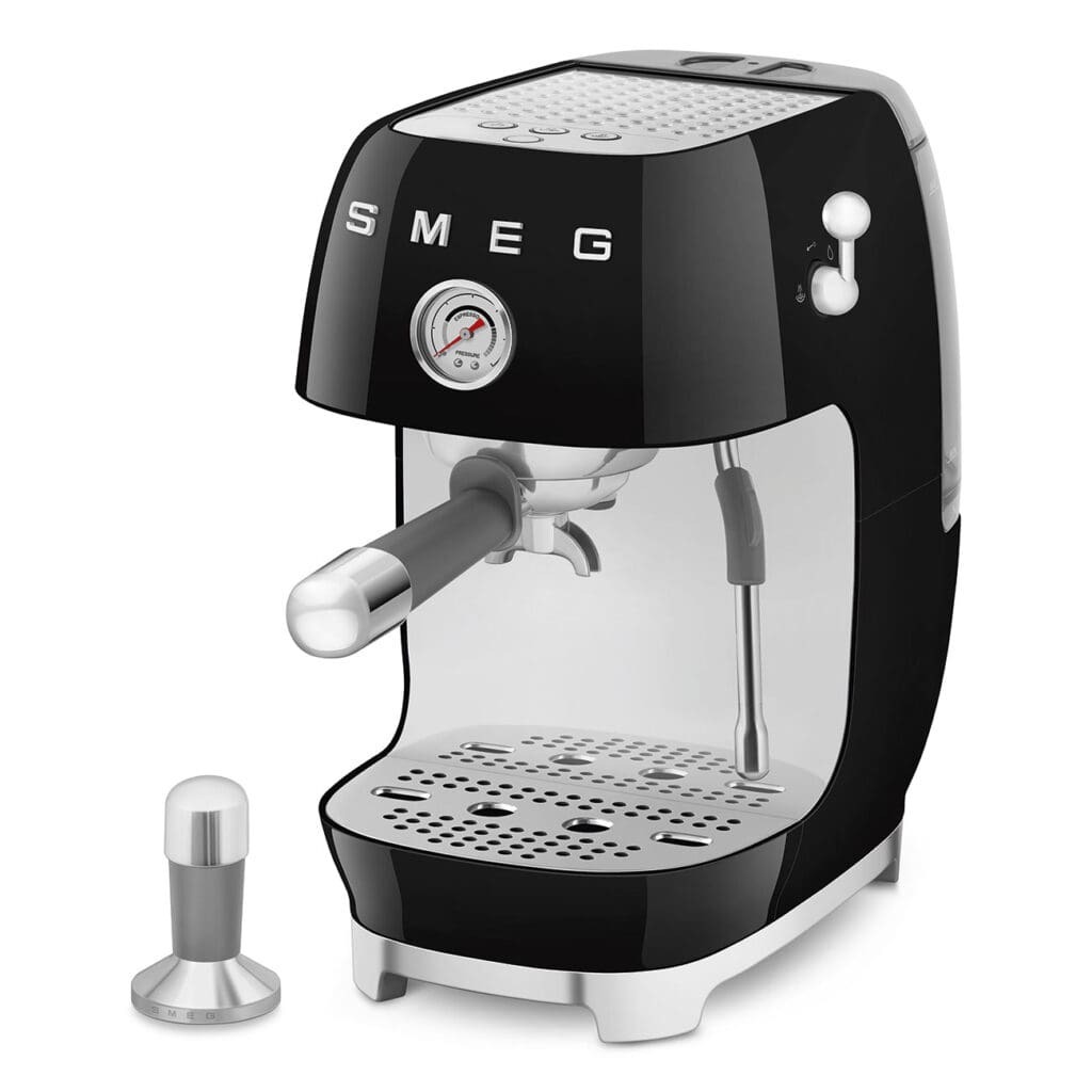 Smeg aparat za espresso kafu ECF03BLEU, ručni, crna