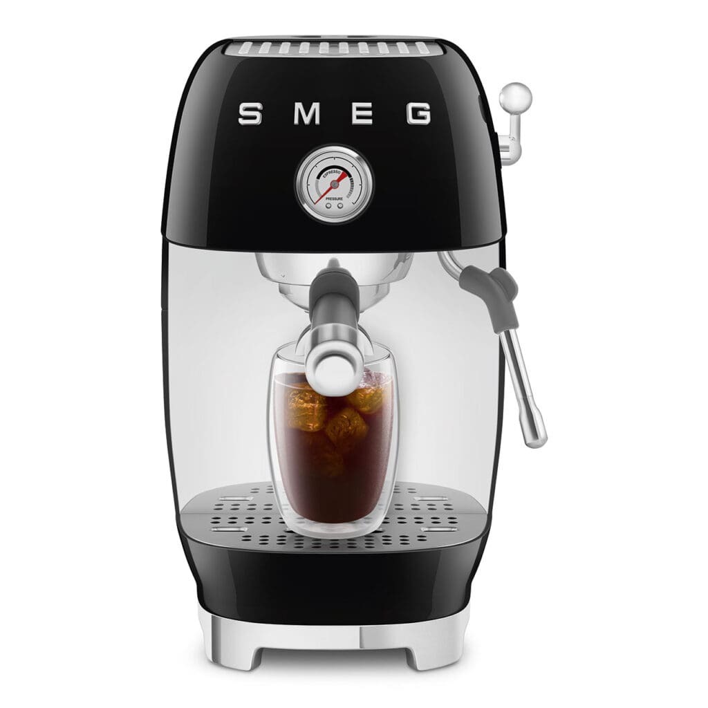 Smeg aparat za espresso kafu ECF03BLEU, ručni, crna