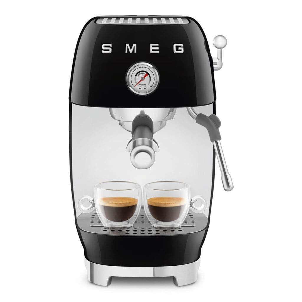 Smeg aparat za espresso kafu ECF03BLEU, ručni, crna