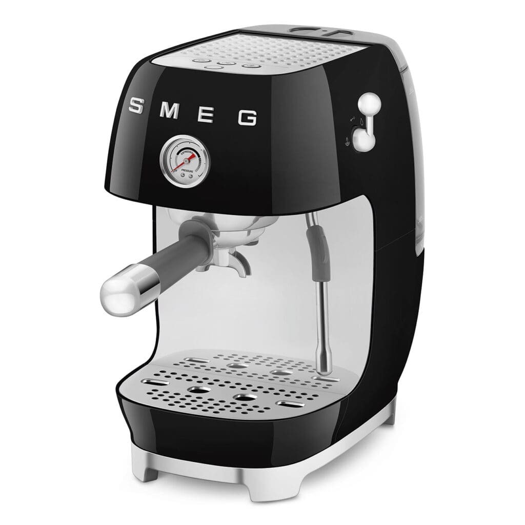 Smeg aparat za espresso kafu ECF03BLEU, ručni, crna