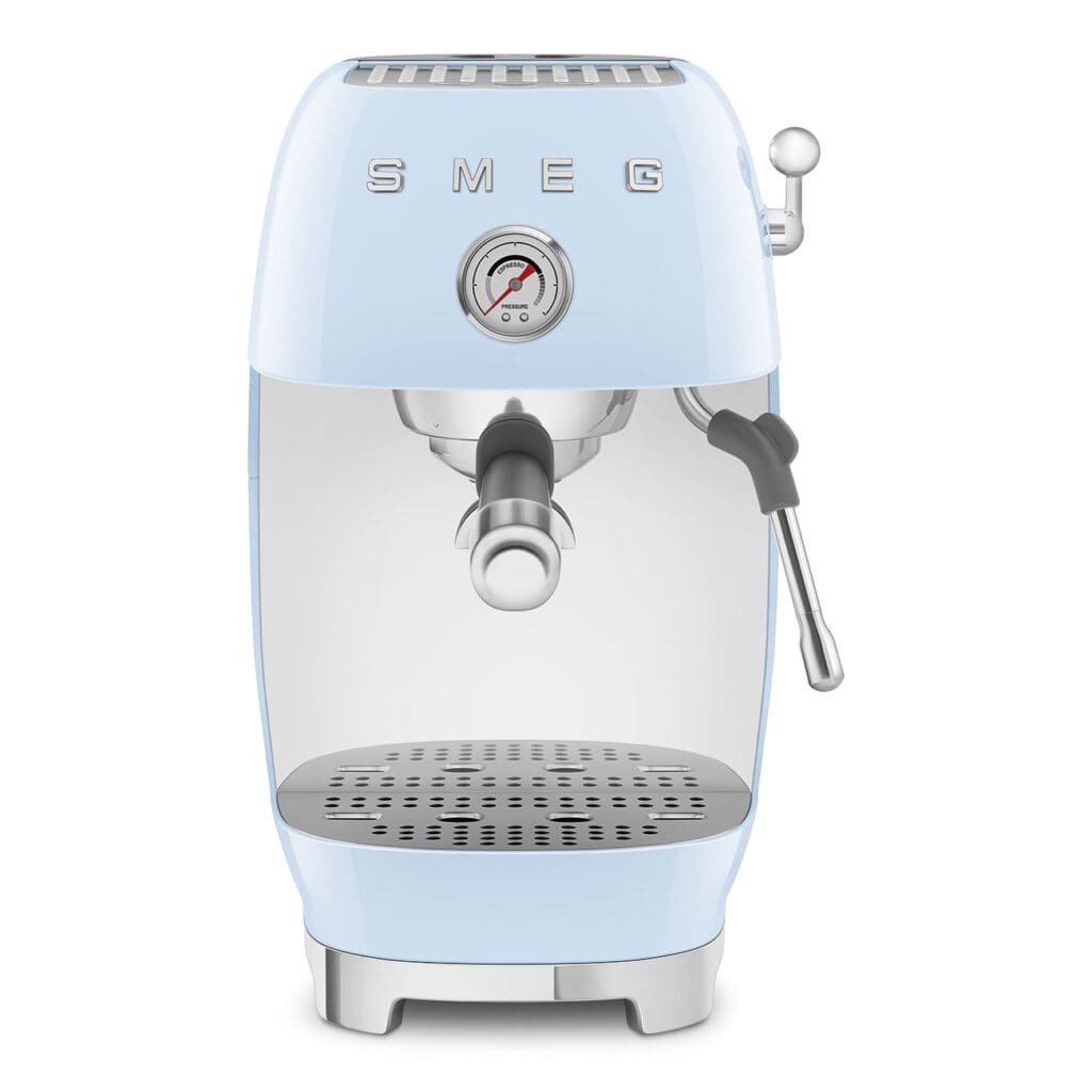 Smeg aparat za espresso kafu ECF03PBEU, ručni, pastelno plavi