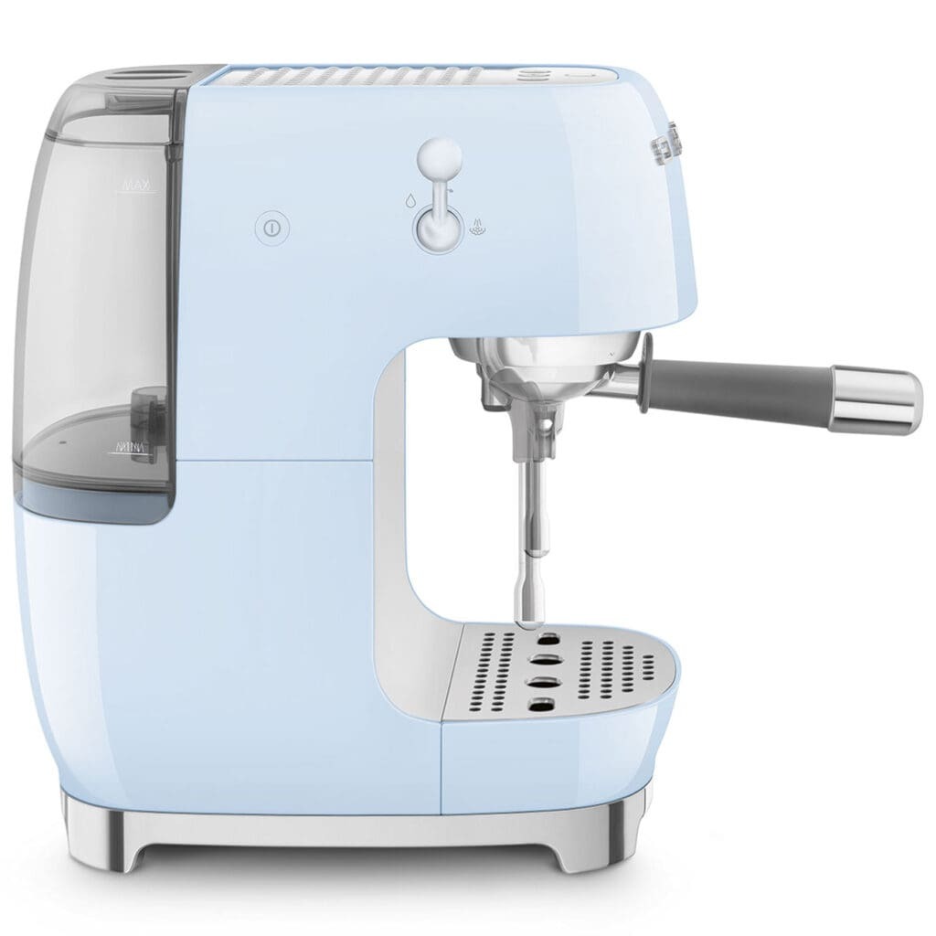 Smeg aparat za espresso kafu ECF03PBEU, ručni, pastelno plavi
