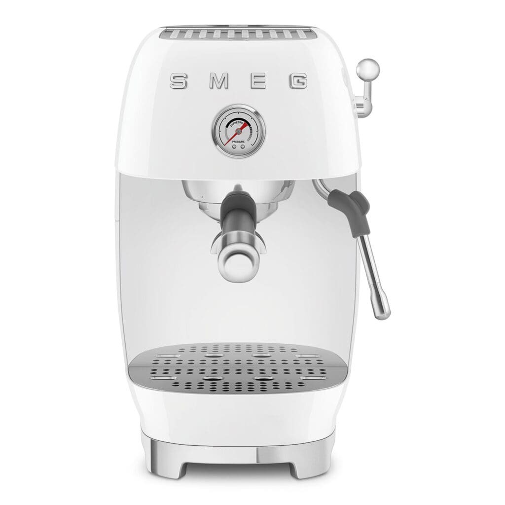 Smeg aparat za espresso kafu ECF03WHEU, ručni, bijela
