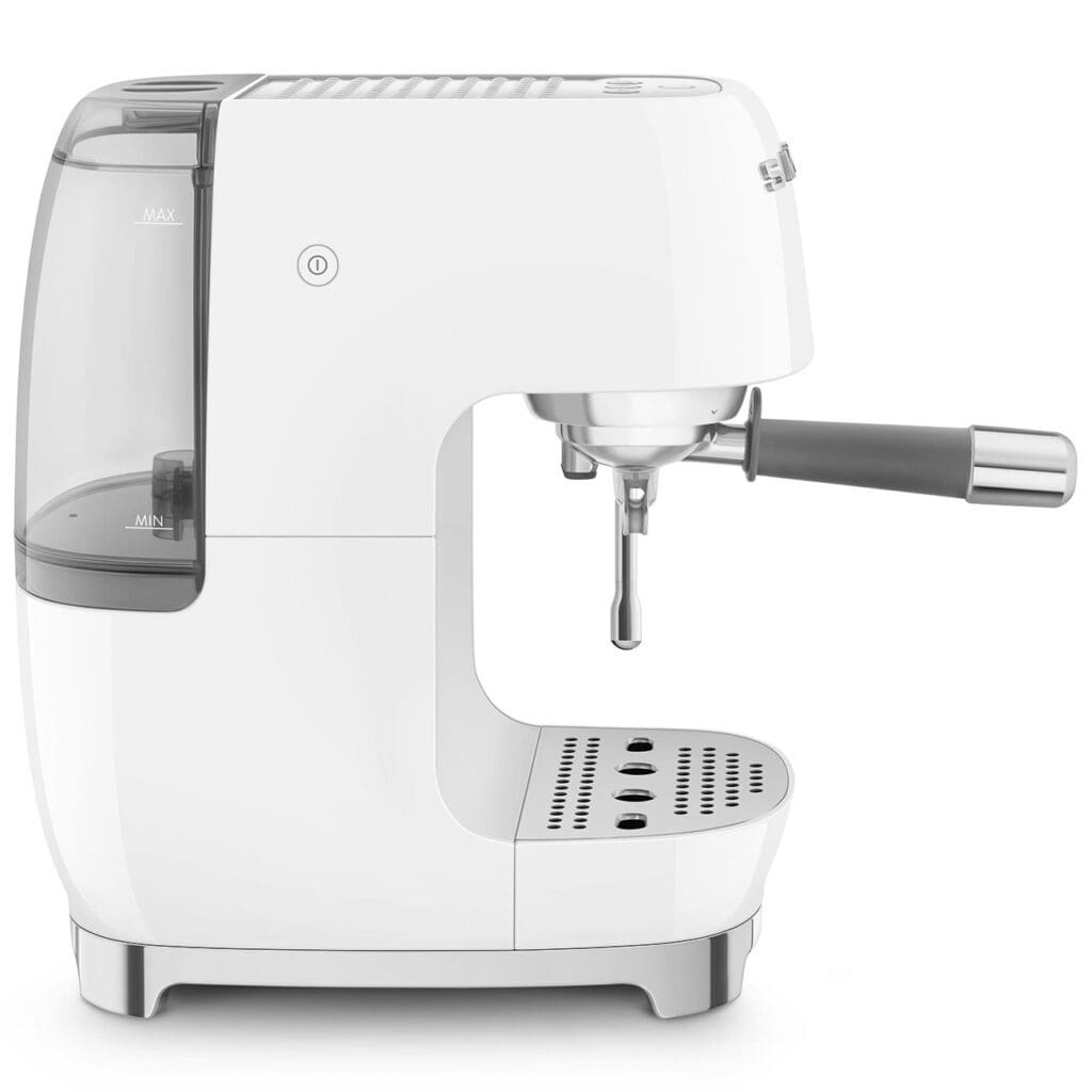 Smeg aparat za espresso kafu ECF03WHEU, ručni, bijela