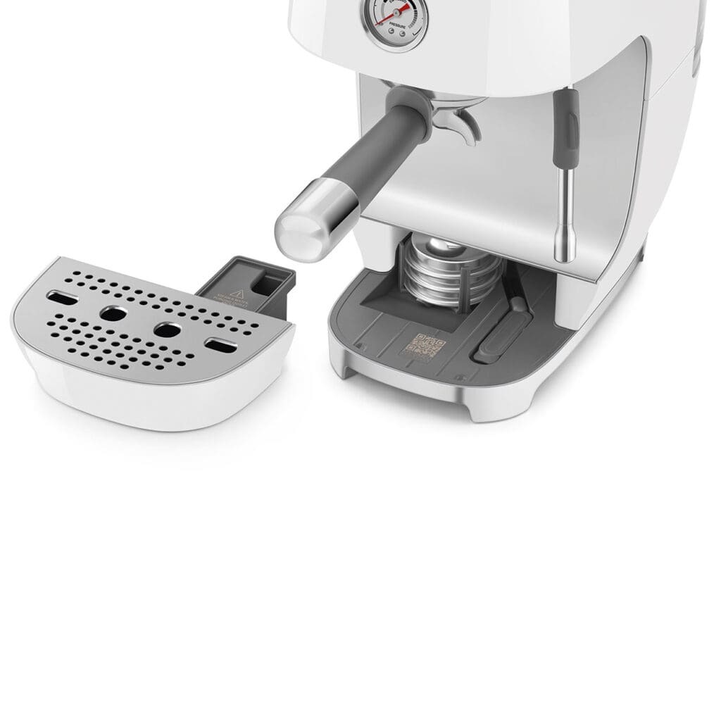 Smeg aparat za espresso kafu ECF03WHEU, ručni, bijela