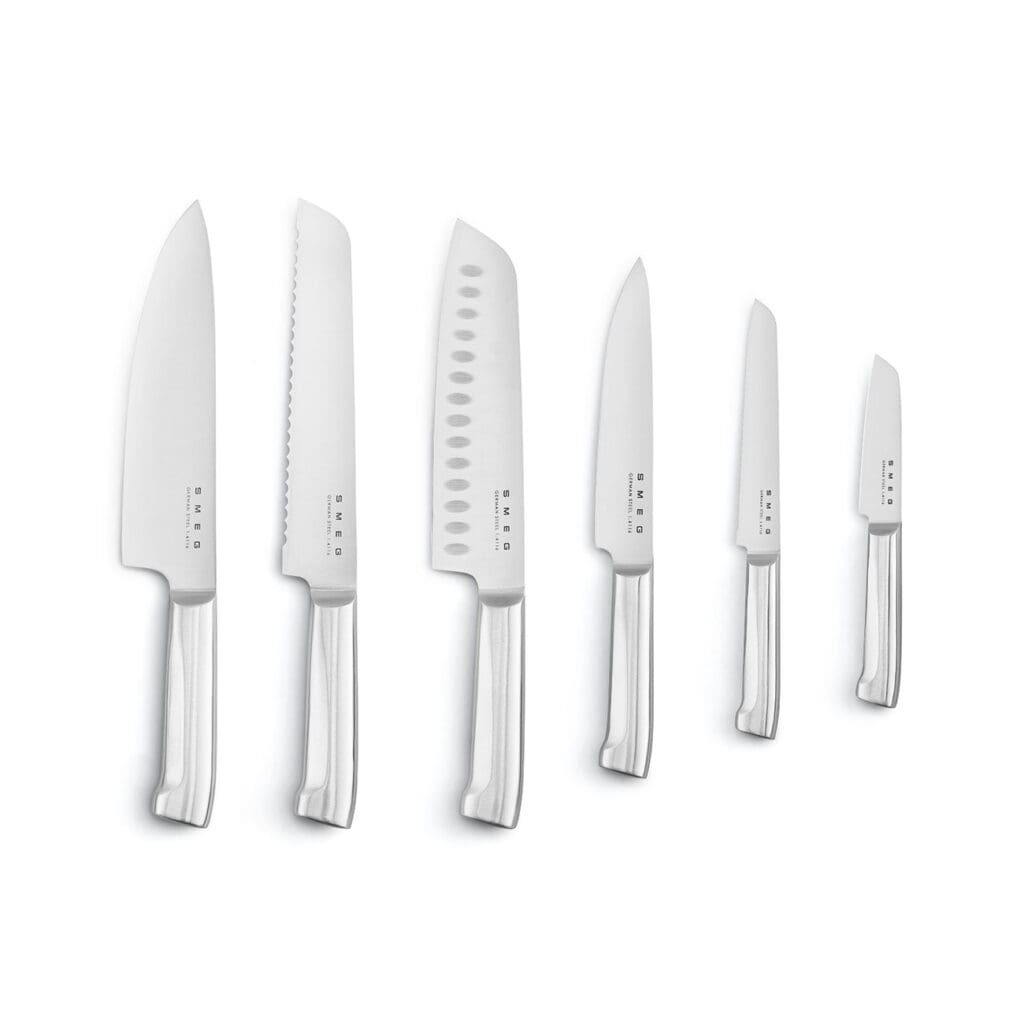 Smeg set noževa u bloku KBSF02WH, bijeli