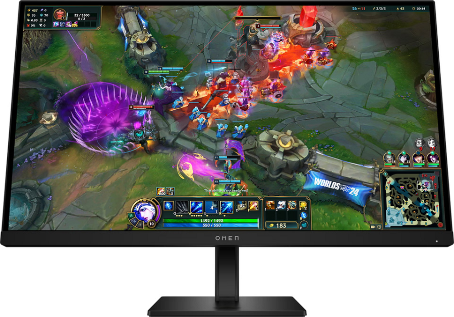 HP OMEN Gaming Monitor AW3V0E9 27qs G2, 27" QHD IPS, 280Hz, 1ms, Anti-Glare, 2x HDMI, DP, USB, VESA