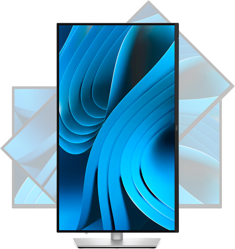 DELL monitor P2725DE, 27" QHD IPS, 100Hz, 5ms, 99% sRGB, Anti-Glare, HDMI, DP, USB-C, RJ-45, USB Hub, VESA